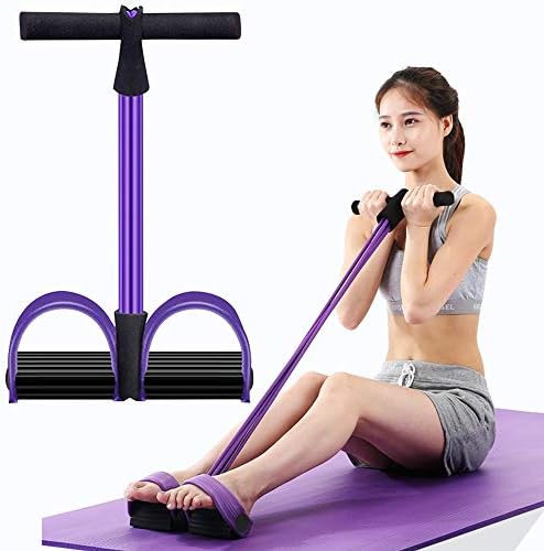 Kammoy Multifunction Pedal Resistance Band, Elastic Pull Yoga Tension Rope, Natural Latex Tension Rope Fitness Equipment, for Abdomen, Waist, Arm, Leg Stretching Slimming Training