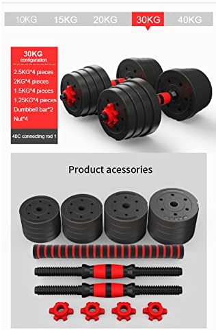 Dumbbells and Barbell Weight Set - Adjustable Dumbell and Barbells Training Equipment for Men Women Home Fitness or Gym Workout, Weights Sets