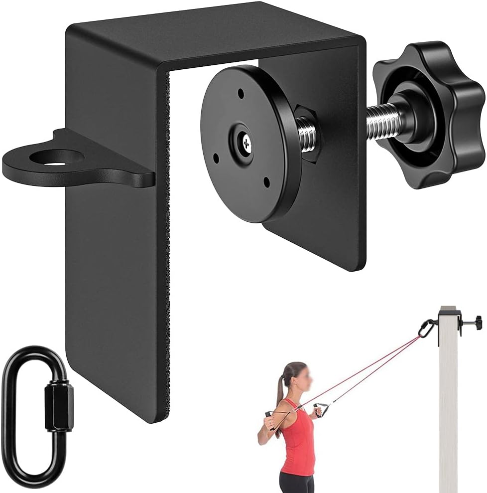 SELEWARE Heavy Duty Door Anchor for Resistance Bands Suspension Training, Sturdy Metal Construction Fit for Door Top, Side and Bottom